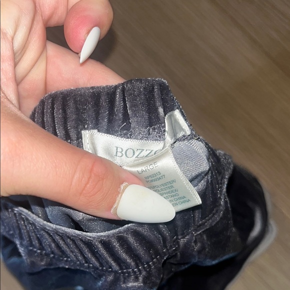 Bozzolo Women's Velvet Shorts - Shiny Grey Ish. DO NOT BUY - Picture 3 of 4